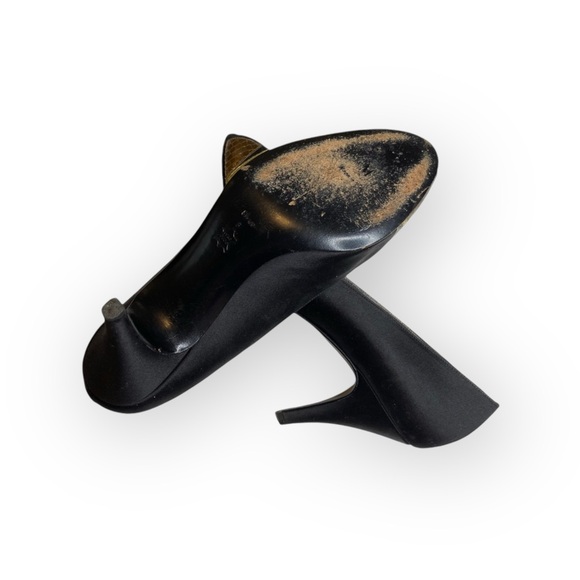 Vintage: Bruno Magli ✦ Kitten Heel Peep Toe Pumps ✦ Metallic Leather Patchwork ✦ - Picture 12 of 16